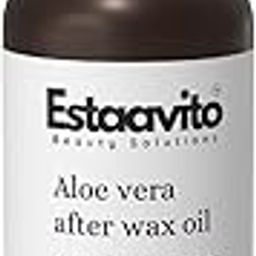 Estaavito Aloe vera after wax oil 200ml | CALMING & SOOTHING OIL | For Sensitive skin | Removes any wax residue leaving the skin relieved.-image-1