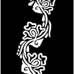 Temporary Tattoowala Elegant Flower Mehndi Stencil Design Sheets with Long-Lasting Wear-44