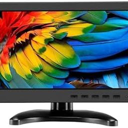 10.1' in Hd Monitor Mini Tv&Computer Display Tft LCD Color Screen for Car Backup Camera&Home Security System Built in Speaker Support Bnc/Avi/Vga/Hdmi Input,Compatible for Pc,DVD,Tv,Black-16