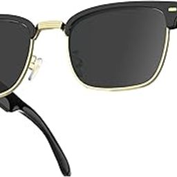 Smart Glasses with Bluetooth Connection and Voice Control for Men and Wowen (Black Gold Sunglasses)-picture-6