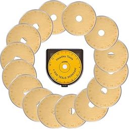 Headley Tools 45mm Rotary Cutter Blade Titanium Color (Pack of 15) Fits Fiskars Turecut (45mm,Quantity 15pcs),Rotary Cutter Blades 45mm, Rotary Cutter,Fiskars Rotary Cutter, Olfa Rotary Cutters-image-17