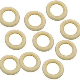 THE STYLE SUTRA® 2x10 Pieces Natural Wood Loop Ring Wood Material for DIY Jewelry Findings 45mm | Crafts | Multi-Purpose Craft Supplies | Crafting Pieces | Wooden Pieces-33