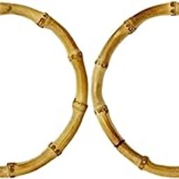 CALANDIS? 2X Bamboo Handbag Handles Crafts Bag Hanger DIY Replacement Sewing Bag Large | Purse Handles, Frames & Feet | Foundations & Undergarments | Sewing-image-18
