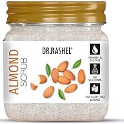 DR.RASHEL Almond Scrub For Face & Body (380 Ml) | All Skin |Cleanser Scrub For Deep Exfoliation | Dead Skin Remover | Tan Removal | Blackhead Remover-image-4
