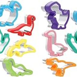 HASTHIP® 16PCS Dinosaur Cookie Cutters Set Stainless Steel Mold Fruit Slice Cake Molds for DIY Kitchen Baking Kids Theme Birthday Party Supplies Favors-image-33