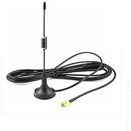 NISTECH 3dbi GSM GPRS Small Suction Cup Antenna 433Mhz Omni Antenna Magnetic Base RG174 Cable SMA Male 3Mtr. Plug-picture-8
