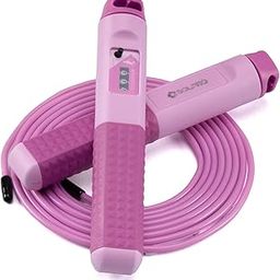 Solpro SKC060 Jump Rope with Mechanical Counter|Adjustable Length, Lightweight, TangleFree Design|Smooth Rotation, NonSlip Handles|Ideal for Cardio, Speed Training, Fitness, Home & Gym Workouts (Pink)-image-46