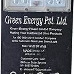 Green Energy Solar LED Street Light, 30 Watt, Semi Lens Design, IP65 Certified, Black-image-24