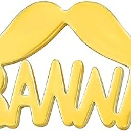 Gold Plated Banna Style Mustache/Beard Letters Fancy Screw Back Classic Single Ear Stud Earring for Mens/Boys (1 PC)-image-86