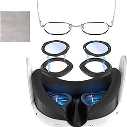 Glasses Spacer Protector for Meta Quest 3, Blue Light Blocking Glasses for Oculus Quest 3, VR Protector Accessories Anti-Scratch Ring Prevent Eyeglass from Scratching for Meta Quest 3-18
