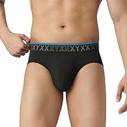 Men's Zest Tactel Elastane Stretch Solid Briefs with No Marks Waistband & 8X Quick Dry-image-77