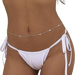 Women's Saree, Bikini, Waist Chain, Hip Chain,Silver Plated (26-42 In)-image-98