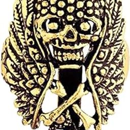 Skull Bones and Wings Shirt Stud Brooch Pin for Men (PABP1101045PR)-picture-11