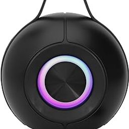 SWISS MILITARY Ancha Wazowski BT Speaker with RGB Lights - 10W Bluetooth 5.0 Speaker, Up to 10 Hours Playtime, 10-Meter Range, Bluetooth & TF Card Input, TWS Mode, Black-image-69
