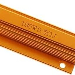 UniQMart 100W Watt 0.5 Ohm Resistor Aluminum Case Wirewound Chassis Mounted (Pack of 1)-46