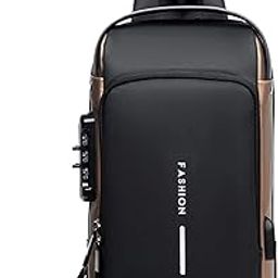 Anti-theft Sling Bag Business Men Bag Chest Crossbody bags with USB-image-11