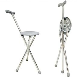 Smart Shophar Easy Life Walking Stick with Seat/Lightweight & Portable (80kg, 5.1-5.11ft) (Color May Vary)-19