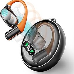 LDXMAOYl Al HD Intelligent Translation BluetoothHeadset 2025 New Wireless Hanging Ear Open Long wearPainless Sports Running Headphones，Classic Advanced Black-12
