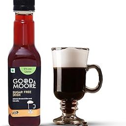 GOOD&MOORE Sugar free Irish Syrup | For Coffee, Milkshake, Frappe, Cold-coffee, Pancakes and more | Diabetic Friendly | Concentrated Syrup | Ready to mix | Premium Syrup | 250ml-24