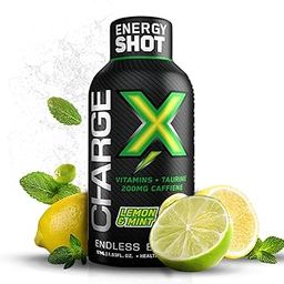 CHARGE X Energy Shot – Lemon & Mint (Pack of 6) | 200mg Caffeine + Taurine + B-Vitamins | Instant Energy Booster | Sugar-Free Pre-Workout Health Supplement | 57ml Each-18