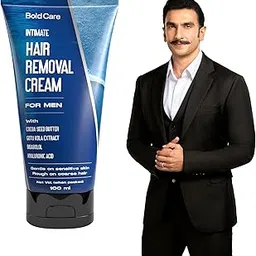 Bold Care Intimate Hair Removal Cream for Men – Fast & Painless, Soothing for Unwanted Coarse Pubic Hair, Suitable For All Skin Types - 100ml-picture-8