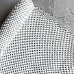 AM CANING Store Plastic Square Pattern Cane Webbing for Caning Projects Natural Pre - Woven Open Mesh Cane - PE Rattan Cane Webbing Rattan Roll Cabinet Chair (White) (24x36 inch)-14
