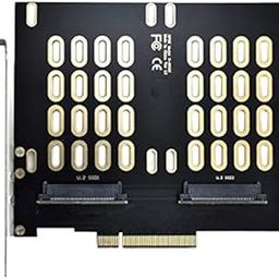 NFHK Dual 2X U.2 SFF-8639 SSD to PCIE Express 3.0 Gen3 X8 X16 Raid Card VROC Raid0 Hyper Adapter-16
