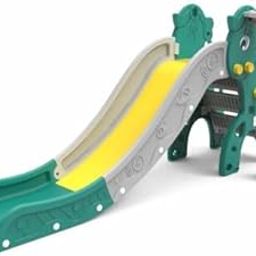 Amazon Brand - Solimo Kids Garden Unicorn Slide - Large | Indoor Toy | with Basketball I24+ Months, Multicolor-15