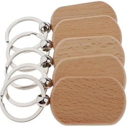 TRENDYNEST® 2x5X Wood Charms Blank for DIY Personal Keychain Rounded Rectangle 42x30mm | Crafts | Multi-Purpose Craft Supplies | Crafting Pieces | Wooden Pieces-image-38