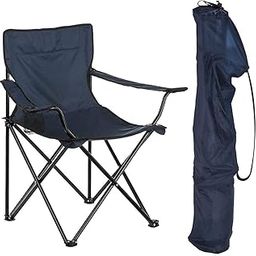 Nylon Camping Folding Chair Outdoor Garden, Picnic, Travelling, Lawn, Patio Outdoor Collapsible Chairs With Carrying Bag (Navy Blue)-image-76