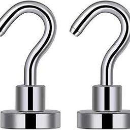 Lifekrafts Heavy Duty Neodymium Magnetic Hooks for Multi-Purpose Hanging(Cruise, Grill, Towel, Keys, Masks, Indoor Hanging, Home, Kitchen, Workplace, Office, School and Garage etc.) - Pack of 2-image-12