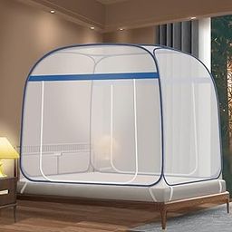 HASTHIP® Pop-up Mosquito Net Tent for Double Bed King Size-image-0