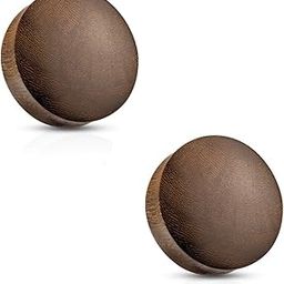 Organic Ear Plugs/tunnels Convex Saddle Fit Made of Snakewood.-image-41