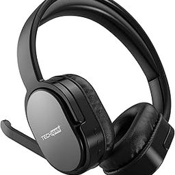 Techspark On-Ear Headphones with Adjustable mic and Dual Pairing Mode (Black)-picture-29