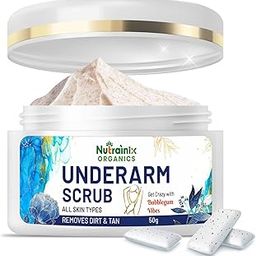Underarm Scrub for Bikini Area, Neck, Hip, Thigh, Intimate Area, Elbow | Intense Dark Spot Removal | Keep Your Underarms Clean And Remove Tanning - Suitable for All Skin Types - 50g-40