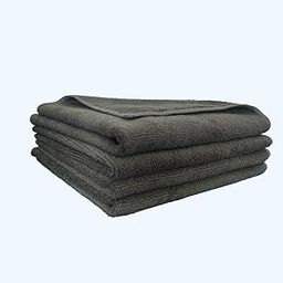 Microfiber Cloth - 4 pcs - 40x40 cms - 350 GSM Grey Multipurpose Cloths-15