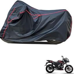 GOSHIV Premium Waterproof Two Wheeler Motorcycle Body Cover Compatible for Bajaj Pulsar 150 Water-Resistant | Heavy Duty | Dustproof | UV Protection | Fits All Models (Black)-image-14