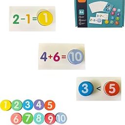 VAATHSALYA'S Wooden Montessori Math Learning Game | Arithmetic Educational Puzzle Toy for Preschoolers, Toddlers & Montessori Kids | Basic Addition, Subtraction & Comparison Learning Toy-7