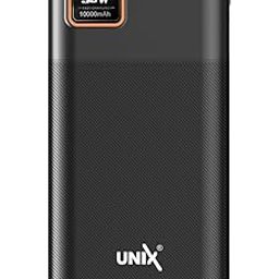 Unix 10000mAh Slim Power Bank, 30W Fast Charging, Dual Output, Type C PD (Input & Output), Quick Charge, Li-Polymer, Multi-Layer Protection for iPhone, Anrdoid & Other Devices (UX-1523)-9