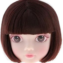CALANDIS™ 1/6 BJD Head Sculpt with Makeup and Wig Doll DIY&Repair Body Part Brown Hair | Mini, MSD | Dollfie & BJDs | by Brand, Company, Character | Dolls-picture-20