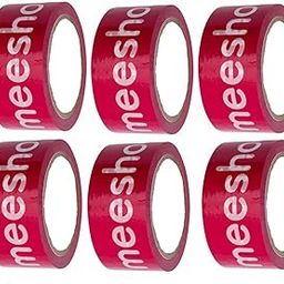 Self-Adhesive Printed Meesho Packing Cello Tape - 65 Meters in Length - 48mm/ 2” Width, 6 Rolls Per Pack BOPP Industrial Packaging Tape for E-Commerce Box Packing-24