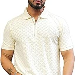 || Mens || Kite || Textured || Polo Neck || Half Sleeve || Cotton || Slim Fit || Tshirt-image-57