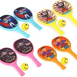 Max Combo Plastic Rackets for Kids - Rackets Set of 2 for Kids with 1 Foam Ball, Rackets, Badminton, Tennis, Badminton for Kids, Tennis Rackets for Kids, (Medium)-11