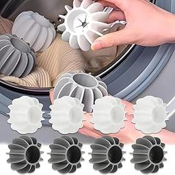 SITSRA Laundry for Washing Machine Reusable Scrubbing Balls Cleaning and Carel to Prevent Wrinkling and Tangling of Clothes Silicone Dryer Washer Big 10 PCS-image-81