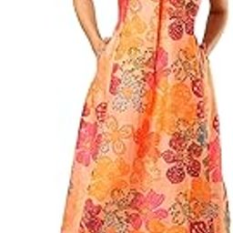 Women Muslin V-Neck Floral Print Inverted Pleat Panelled A-Line Kurta With Straight Pants Fusion Kurta Set-image-2