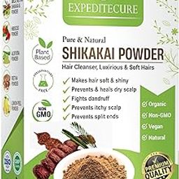 EXPEDITECURE Organic Shikakai Powder for Frizzy, Soft & Shiny Hair | Strengthening, Nourish, Conditioner & Cleanser - (100G)-image-61