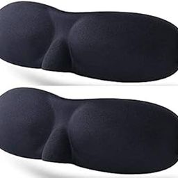 CHANCY Silk Smooth Travel Band For Sleep In Day/Night 3D Sleeping Eye Mask. For Rest Blindfold Super Soft Meditation For Men Women Boys Girls (Black), Pack Of 2-picture-18
