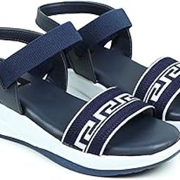 Girl's Stylish Wedges Sandal Ankle Striped Design Sandal For Women/Girls-image-32
