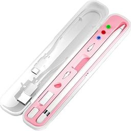 YINVA Pencil Case for Apple Pencil 1st Generation/Apple Pencil 2nd Generation Case Holder, Pen Accessories Storage Case Box Cover Design for Apple iPad Pencil Accessories Tips(Pink)-picture-12