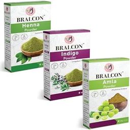 Organic Henna, Indigo, Amla Powder Combo - 300g(100g x 3 Pack)| Henna/Mehendi Powder, Indigo Powder, Amla Powder for Skin Care, Hair growth, Conditioning & Anti-Dandruff| Natural Hair Colour-29